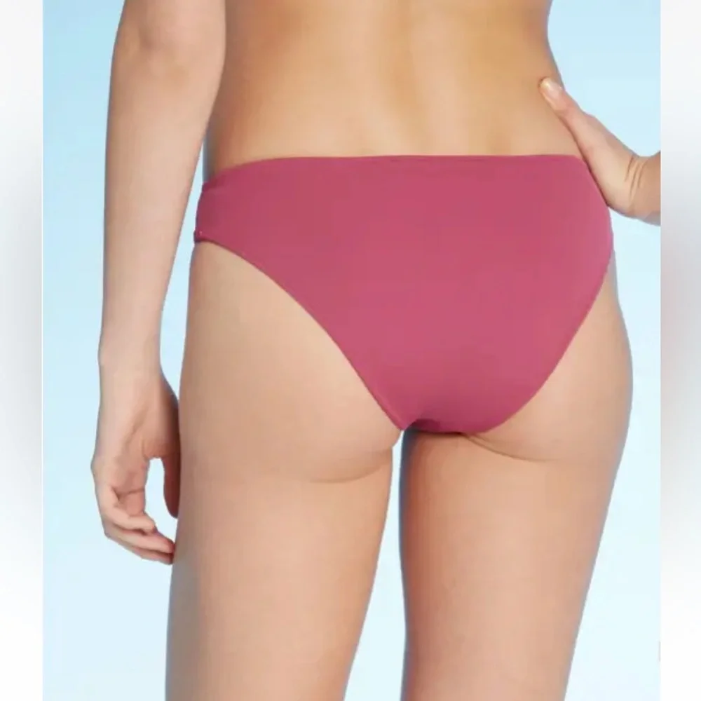 Women's Cheeky Bikini Bottom - Shade & Shore‎ -red - size M